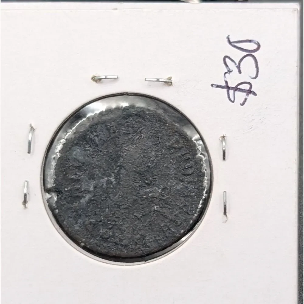 Ancient Bronze Coin – As Found – Heavy Wear – Uncleaned